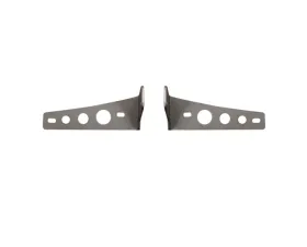 Motobilt Front Bumper Mount For Baja Designs 4 Light XL Linkable Light Bar On Ford Bronco 2021 Bare Steel
