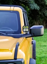 Motobilt A-Pillar LED Light Mount Ford Bronco 2021 Bare Steel                                     - MB2158 - Image 2