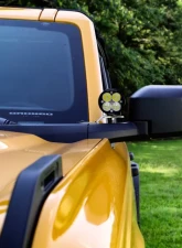 Motobilt A-Pillar LED Light Mount Ford Bronco 2021 Bare Steel                                     - MB2158 - Image 3