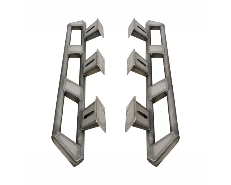 Motobilt Frame Mounted Rocker Guards For 4 Door Bare Steel Jeep JL - MB1158