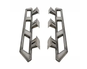 Motobilt Frame Mounted Rocker Guards For 4 Door Bare Steel Jeep JL