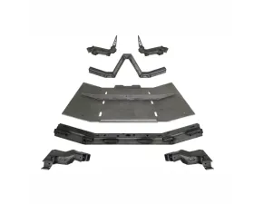 Motobilt 4 Link Suspension Bracket Kit With Skid Plate Jeep JKU 2007-2011 Bare Steel