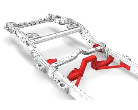 Motobilt Rear 4 Link Suspension Bracket Kit Jeep JLU 2018-2023