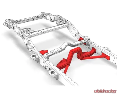 Motobilt Rear 4 Link Suspension Bracket Kit Jeep JLU 2018-2023 - MB7008