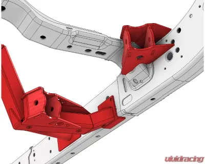 Motobilt Rear 4 Link Suspension Bracket Kit Jeep JLU 2018-2023 - MB7008