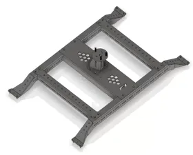 Motobilt Motobed 5-Lug Tire Carrier Rack for Replacement Bed Jeep JT Gladiator 2019-2022