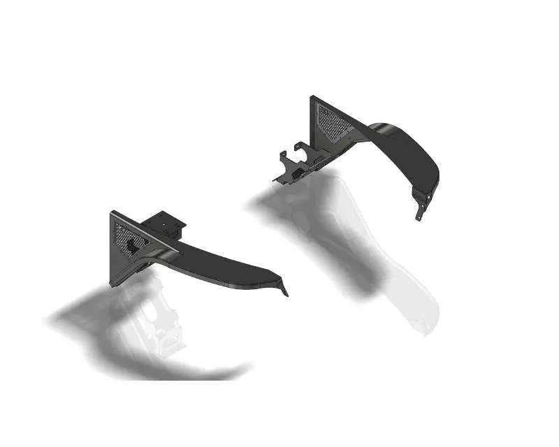 Motobilt Aluminum 4" Front Fenders Flare Jeep Wrangler TJ | LJ - MB1082-4-A