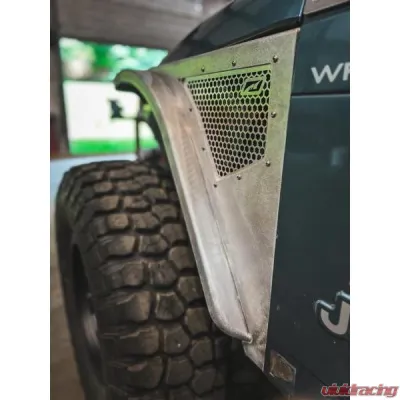 Motobilt 2" Aluminium Highline Front Fenders Jeep Wrangler TJ/LJ - MB1083-2-A