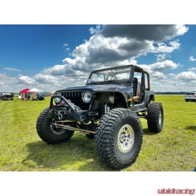 Motobilt 4" Fender Flares Rear Comp Cut Jeep CJ | Wrangler YJ/TJ - MB1086-4