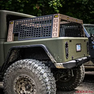 Motobilt Bobbed Replacement Bed Rack System w/ Optional Molle Panels Jeep Gladiator - MB1181-MB1182