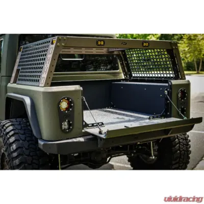 Motobilt Bobbed Replacement Bed Rack System w/ Optional Molle Panels Jeep Gladiator - MB1181-MB1182