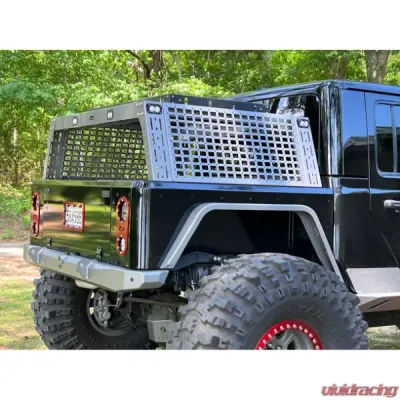 Motobilt Bobbed Replacement Bed Rack System w/ Optional Molle Panels Jeep Gladiator - MB1181-MB1182