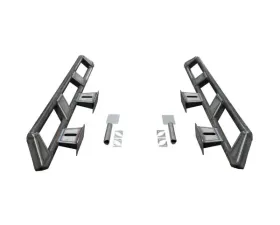 Motobilt Frame Mounted Rocker Guard Long Arm Suspension Jeep Wrangler JKU/JLU 4 Door 2007-2024