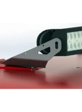 Motobilt 30" LED Light Bar Hood Mount Kit Black Powder Coat Jeep Wrangler JK 2007-2015                                     - MB2042-Powder - Image 3