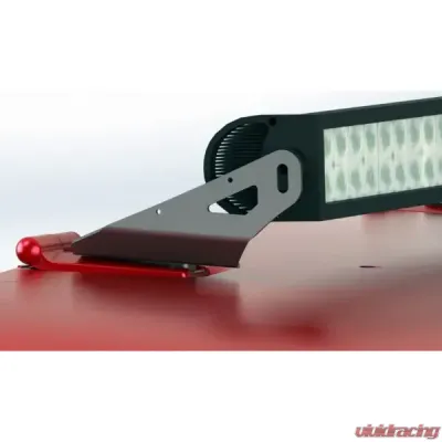 Motobilt 30" LED Light Bar Hood Mount Kit Black Powder Coat Jeep Wrangler JK 2007-2015 - MB2042-Powder