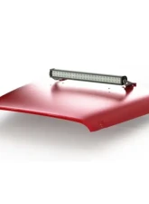 Motobilt 30" LED Light Bar Hood Mount Kit Raw Metal Jeep Wrangler JK 2007-2015                                     - MB2042-Raw - Image 3