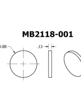 Motobilt 1" Round Tube End Caps                                     - MB2118-001 - Image 2
