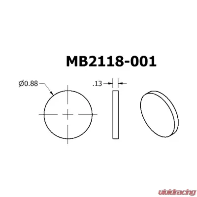 Motobilt 1" Round Tube End Caps - MB2118-001
