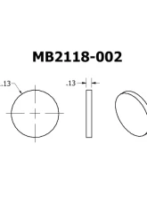Motobilt 1.25" Round Tube End Caps                                     - MB2118-002 - Image 2