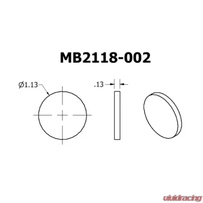 Motobilt 1.25" Round Tube End Caps - MB2118-002