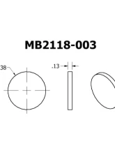 Motobilt 1.5" Round Tube End Caps                                     - MB2118-003 - Image 2