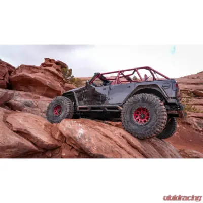 Motobilt Aluminum Front Half Doors w/ Universal Mirror Brackets Jeep Wrangler JL/JLU | Gladiator JT - MB3042-MB3051