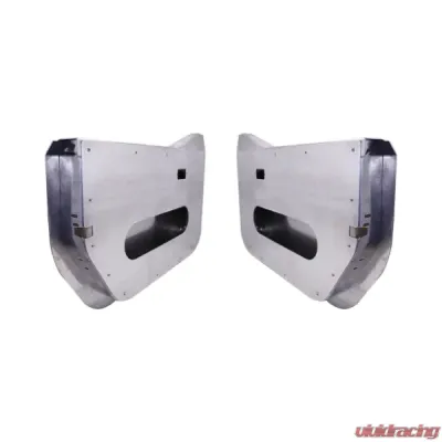 Motobilt Aluminum Front Half Doors w/ Universal Mirror Brackets Jeep Wrangler JK - MB3055-MB3051