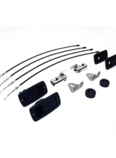 Motobilt Aluminum Front Half Doors w/ Universal Mirror Brackets Jeep Wrangler JK                                     - MB3055-MB3051 - Image 3