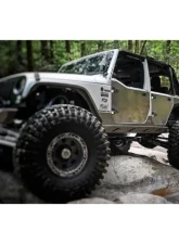 Motobilt Aluminum Front Half Doors w/ Universal Mirror Brackets Jeep Wrangler JK                                     - MB3055-MB3051 - Image 7