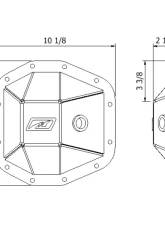 Motobilt Rear Differential Cover M220 Ford Bronco 2021-2024                                     - MB4073-B - Image 2
