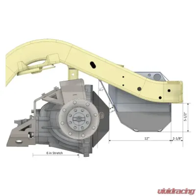 Motobilt Stretch Underbody Fuel Cell w/ Pigtail Adapter Jeep TJ/LJ 1997-2006 - MB5020-MB5057