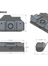 Motobilt Stretch Underbody Fuel Cell w/ Pigtail Adapter Jeep TJ/LJ 1997-2006                                     - MB5020-MB5057 - Image 6