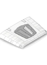 Motobilt Hood Vent Kit Jeep Wrangler JK/JKU 2007-2018                                     - MB5537 - Image 5