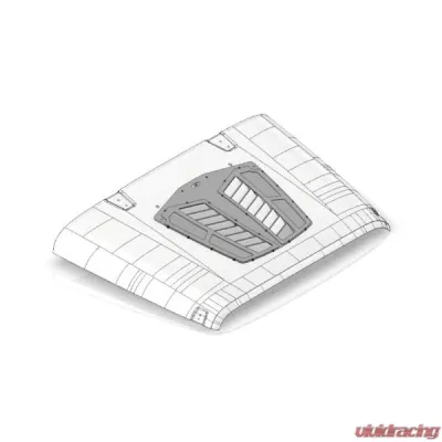 Motobilt Hood Vent Kit Jeep Wrangler JK/JKU 2007-2018 - MB5537
