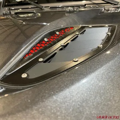 Motobilt Hood Vent Kit 10th Anniversary Jeep Wrangler JK Rubicon 2007-2018 - MB5541