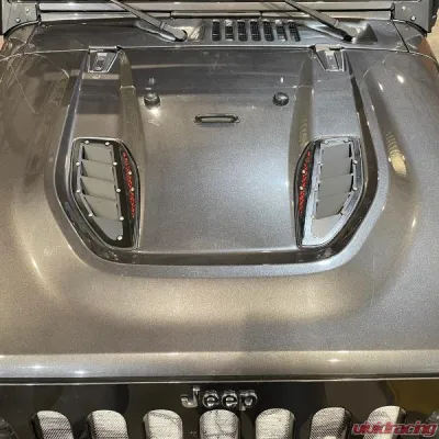 Motobilt Hood Vent Kit 10th Anniversary Jeep Wrangler JK Rubicon 2007-2018 - MB5541