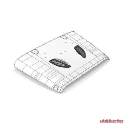 Motobilt Hood Vent Kit 10th Anniversary Jeep Wrangler JK Rubicon 2007-2018 - MB5541