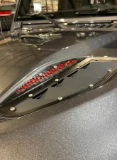 Motobilt Hood Vent Kit 10th Anniversary Jeep Wrangler JK Rubicon 2007-2018                                     - MB5541 - Image 6