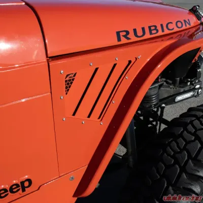 Motobilt Louvered Side Vent Kit Highline Fenders Jeep Wrangler YJ | TJ - MB5542