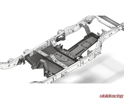 MotoBilt  4 Link Suspension Bracket Kit with Engine Skid Jeep JKU 2007-2011 - MB7000-ES