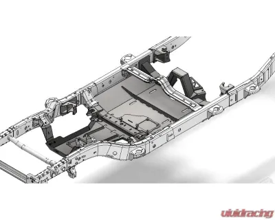 MotoBilt  4 Link Suspension Bracket Kit with Engine Skid Jeep JKU 2007-2011 - MB7000-ES