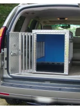 Owens Products 21 W x 38 D x 25 H Diamond Tread Aluminum Dog Box Hunter Series Single Compartment w/ All Seasons Vents                                     - 55019 - Image 2