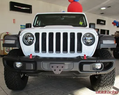 STO N SHO Front License Plate Bracket Jeep Wrangler JL | Gladiator w/ Metal Bumper 2018+ - SNS141