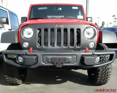 STO N SHO Front License Plate Bracket Jeep Wrangler JK w/ Metal Bumper 2012-2018 - SNS142