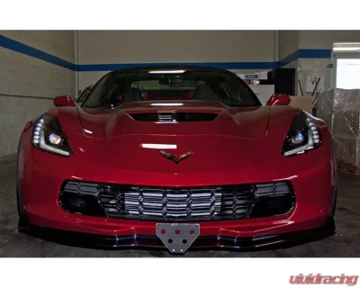 STO N SHO Front License Plate Bracket Chevrolet C7 Corvette w/ Factory Z06/Z07 Stage 2 & 3 Spoiler 2015-2019 - SNS50a