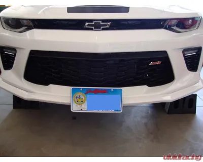 STO N SHO Front License Plate Bracket Chevrolet Camaro (w/ Factory Ground Effects) 2016-2019 - SNS89a