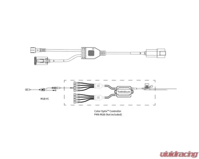 Rockford Fosgate PMX-RGB Y-Adapter Color Optix Cable - RGB-YC
