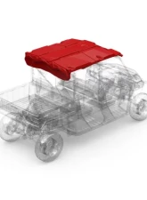 Rockford Fosgate Front & Rear 4 Door Roof Audio Polaris Ranger Crew Models 2018+                                     - RNGR18-ROOF4M2 - Image 5