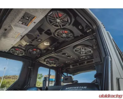 Rockford Fosgate Front & Rear 4 Door Roof Audio Polaris Ranger Crew Models 2018+ - RNGR18-ROOF4M2