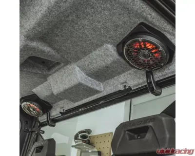 Rockford Fosgate 6.5" Rear Color Optix? Speaker Enclosures Polaris Ranger Models Gen-2 2018+ - RNGR18-RSE